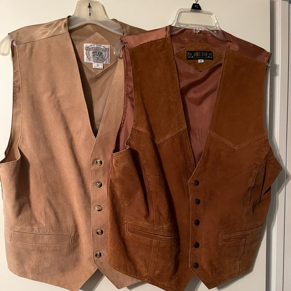 Men’s leather vests Medium